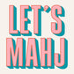 Let's Mahj Cocktail Napkin