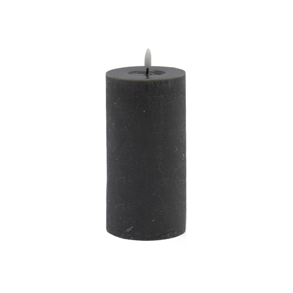 Frost Gray Flameless Pillar Candle