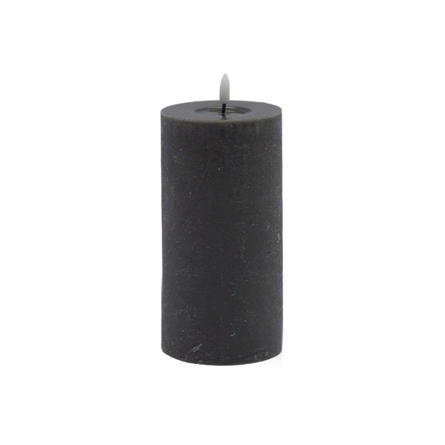 Frost Gray Flameless Pillar Candle