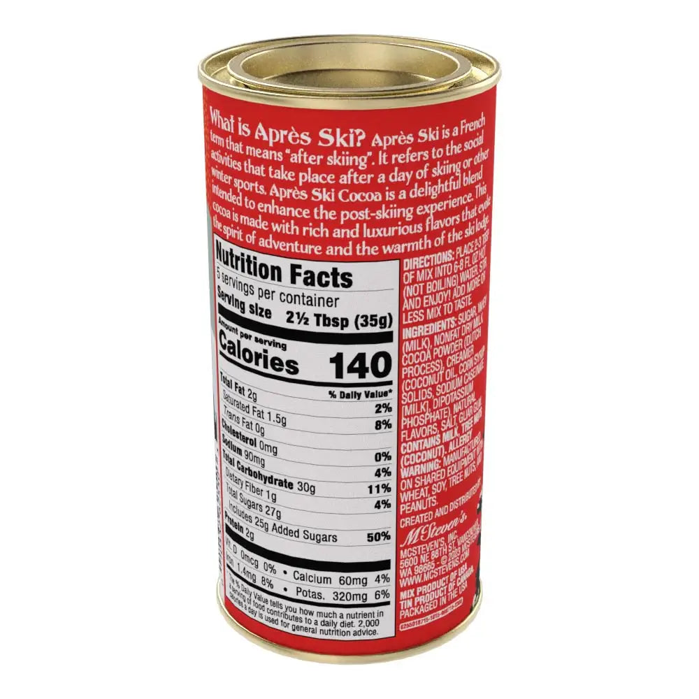 Après Ski Chocolate Cocoa Tin