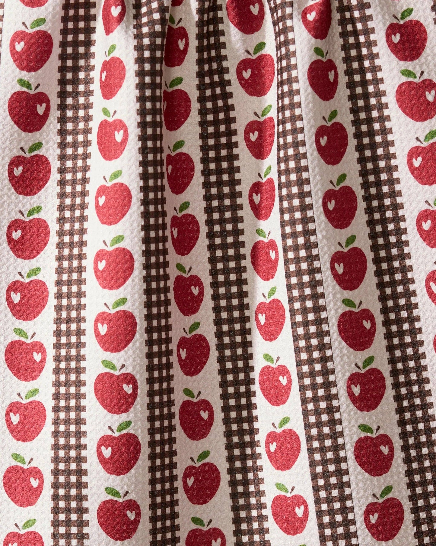 Geometry Apple Picking Day Tea Towel