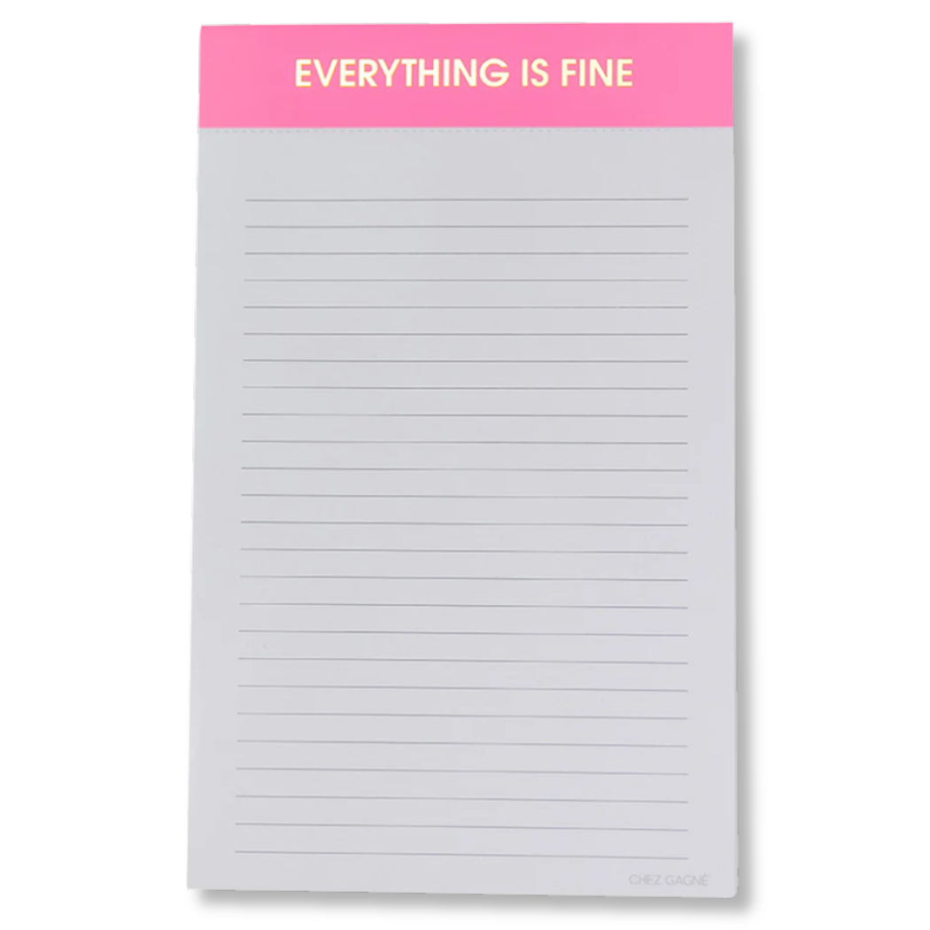 Everything is Fine Notepad