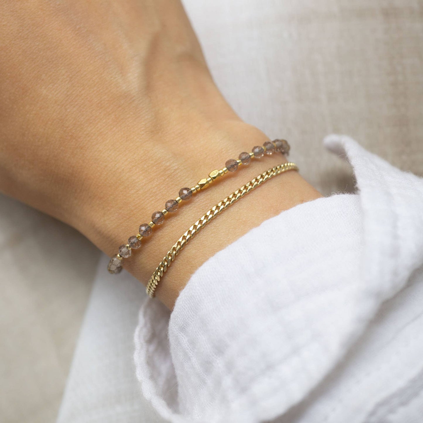 Smoky Quartz Gemstone Bracelet