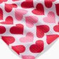 Geometry Blushing Hearts Bar Towel