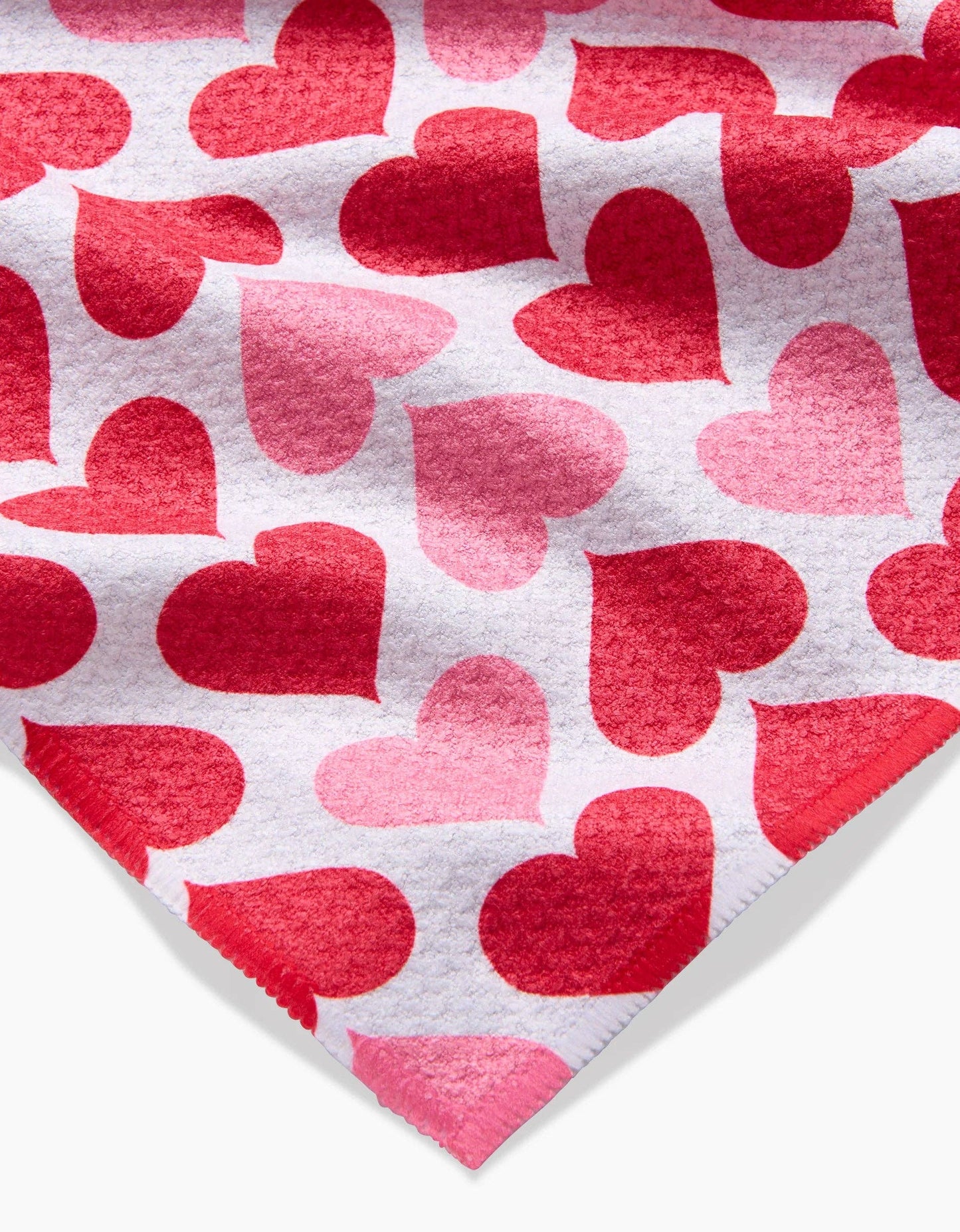 Geometry Blushing Hearts Bar Towel