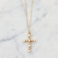 Pearl Cross Simple Chain