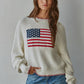 American Flag Pullover Sweater