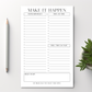 Make It Happen Notepad