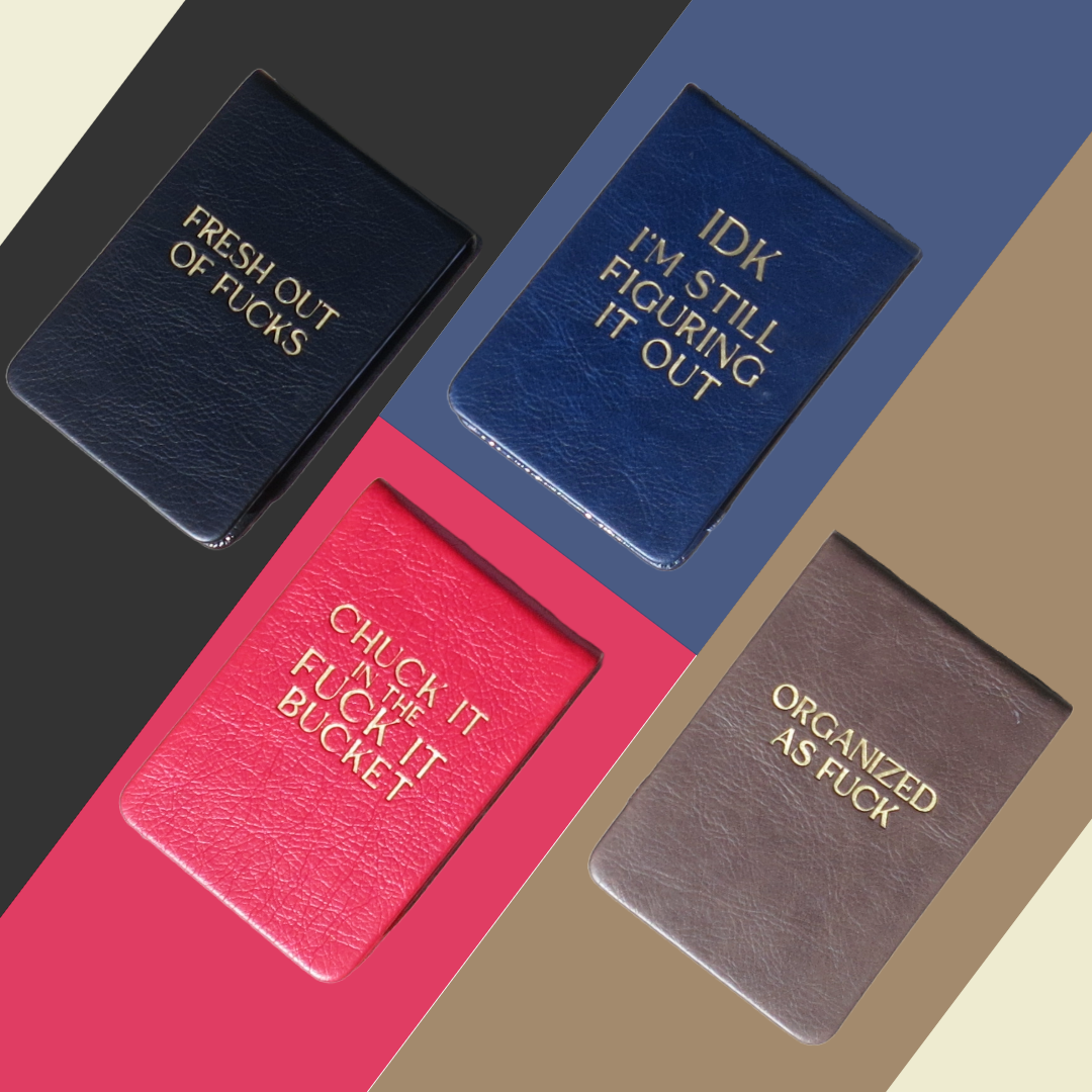 Fresh Out Of F*cks Leather Pocket Journal