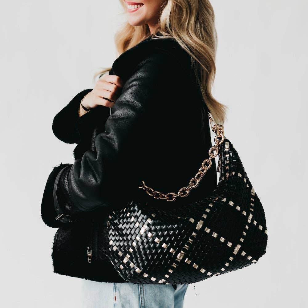 Sienna Slouchy Woven Shoulder Bag
