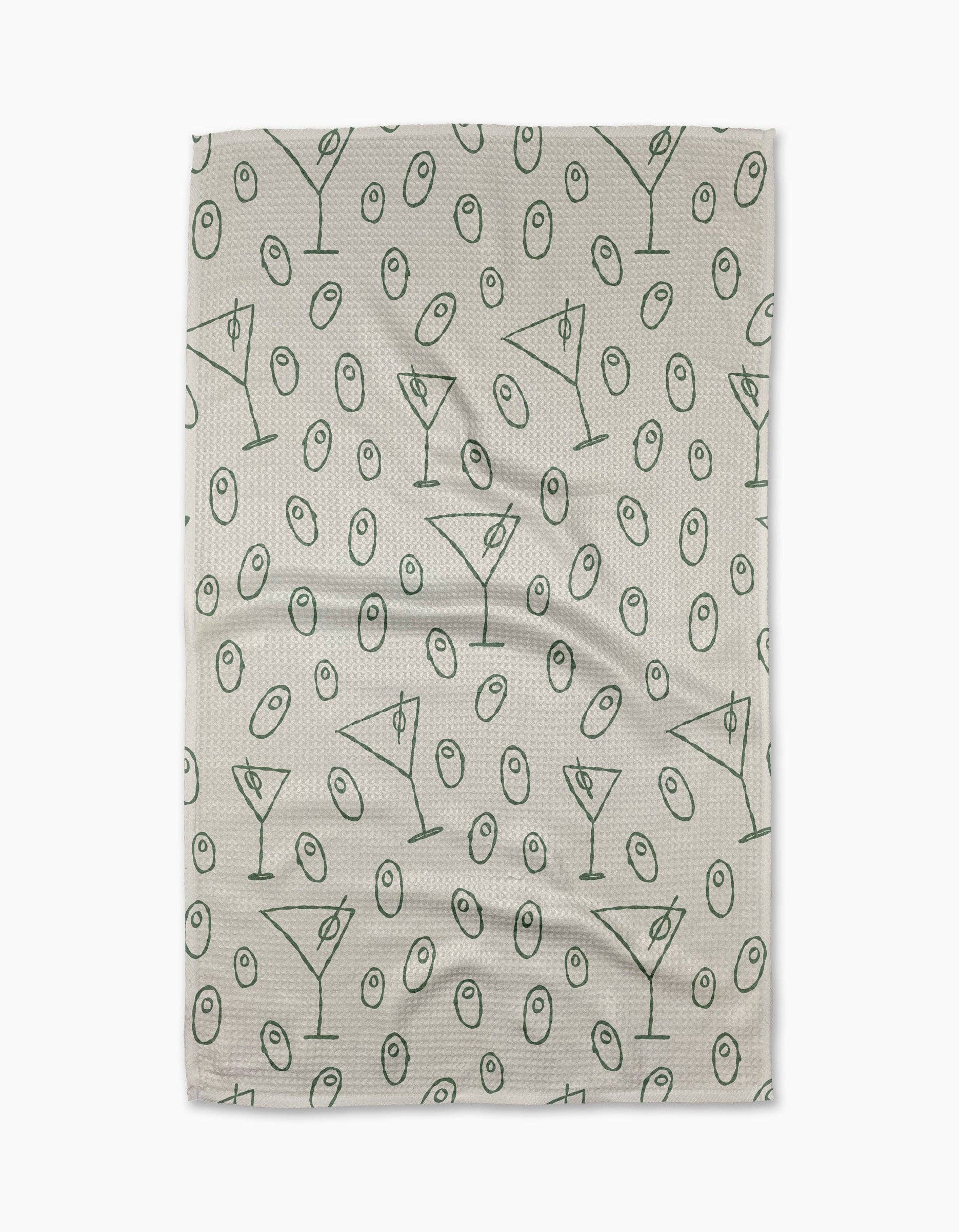 Geometry Dirty Martini Tea Towel