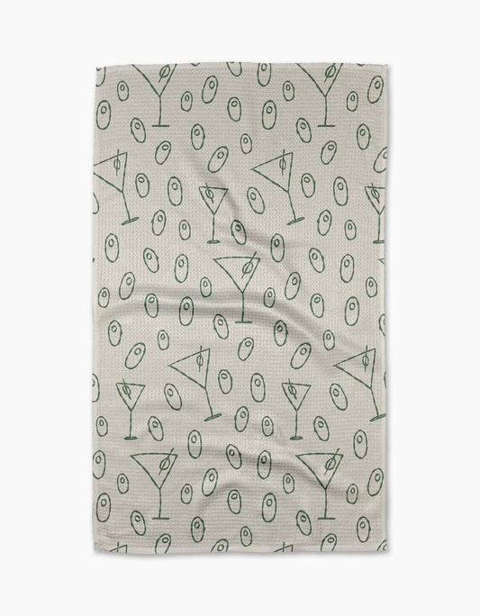 Geometry Dirty Martini Tea Towel