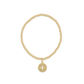 enewton Classic Gold 3mm Bracelet - Signature Cross Gold Disc