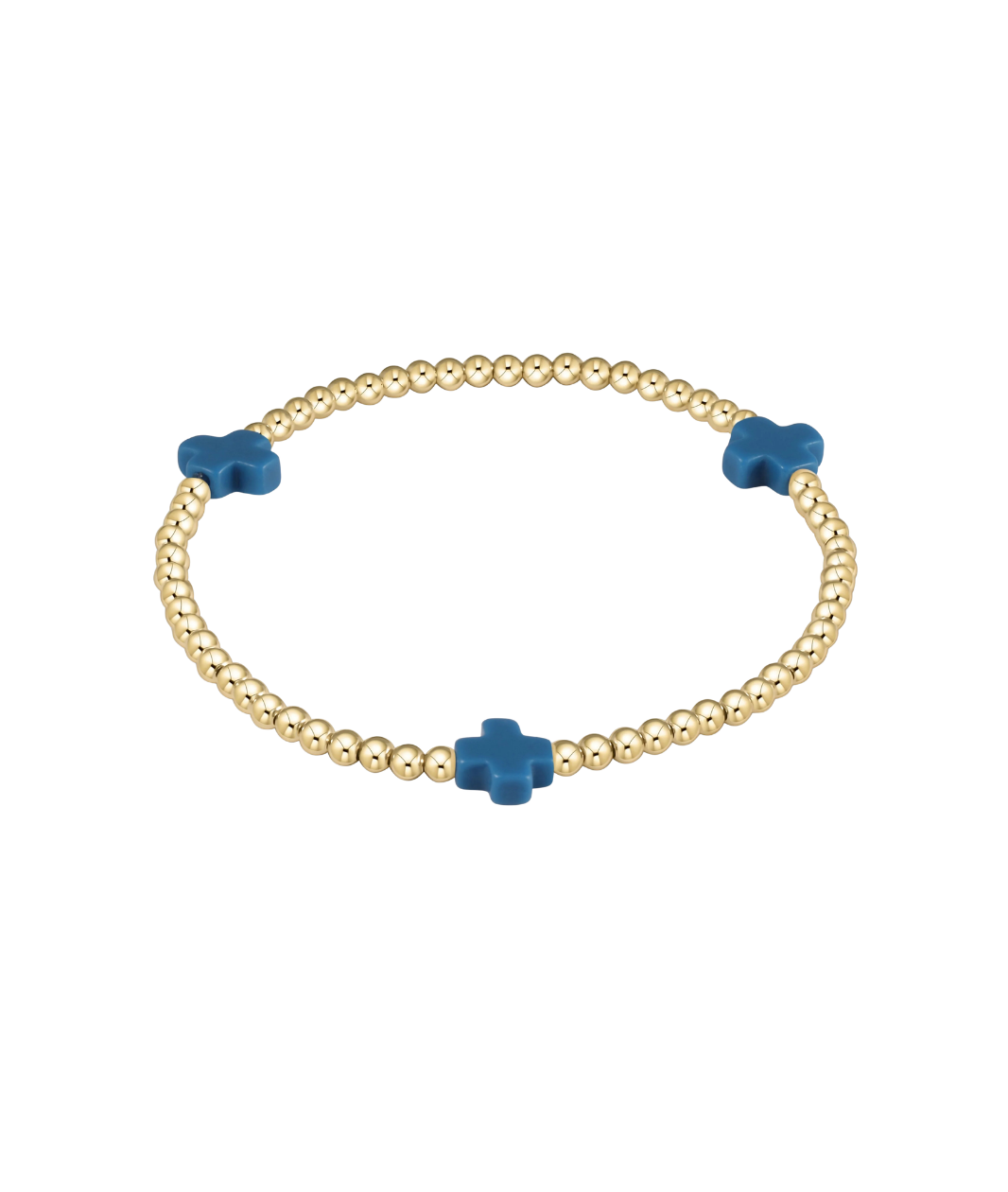 enewton Signature Cross 3mm Gold Bracelet
