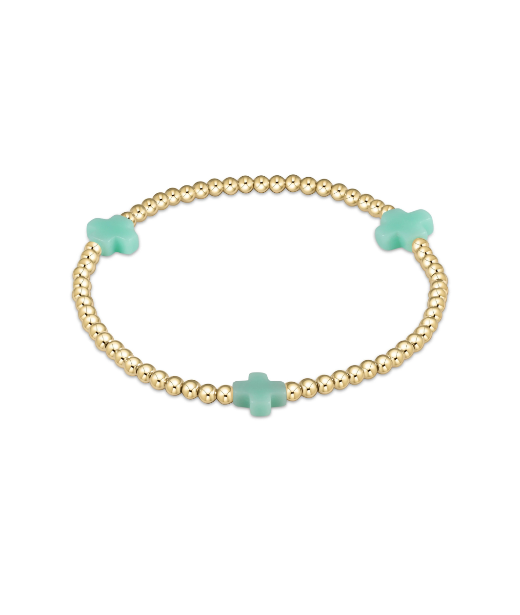 enewton Signature Cross 3mm Gold Bracelet