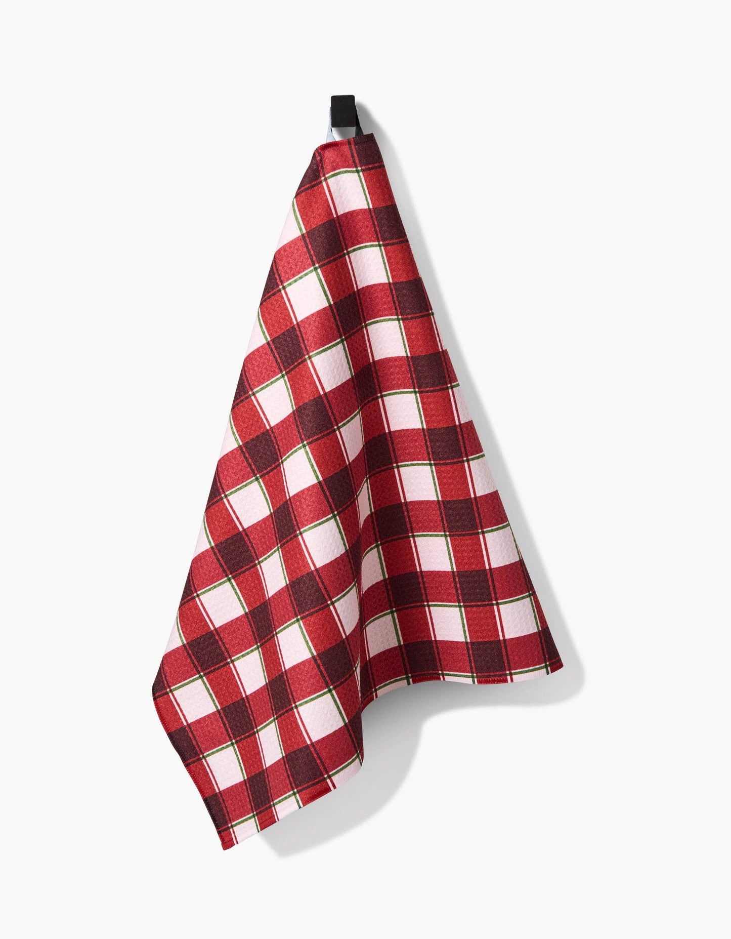 Geometry Jingle Plaid Tea Towel