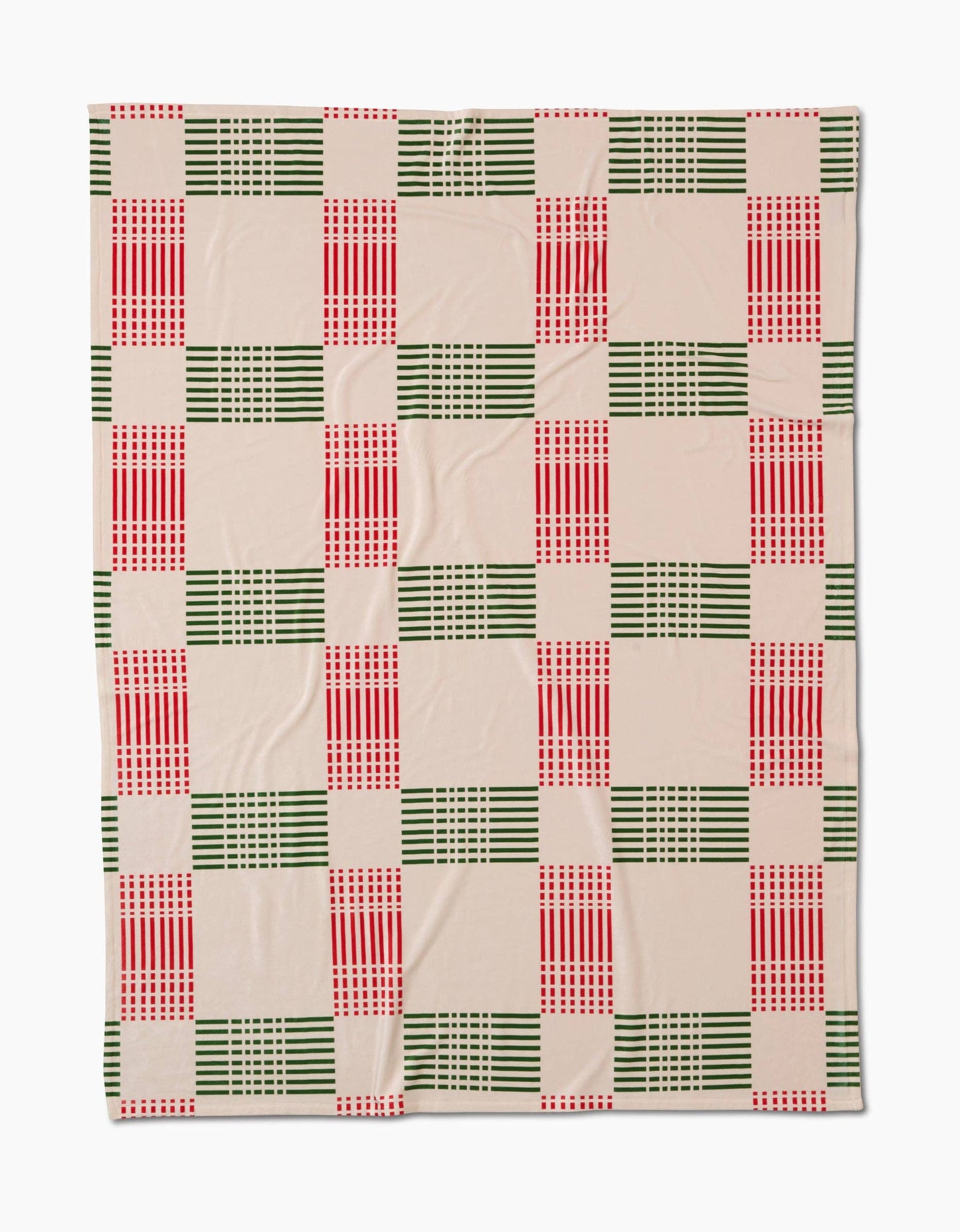 Geometry Be Merry Plaid Butter Blanket