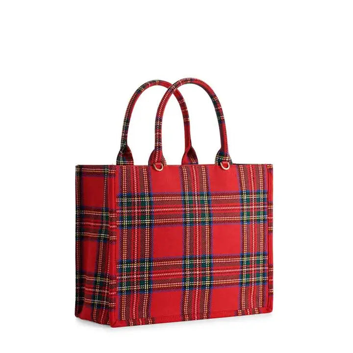 Scottie Plaid Tote
