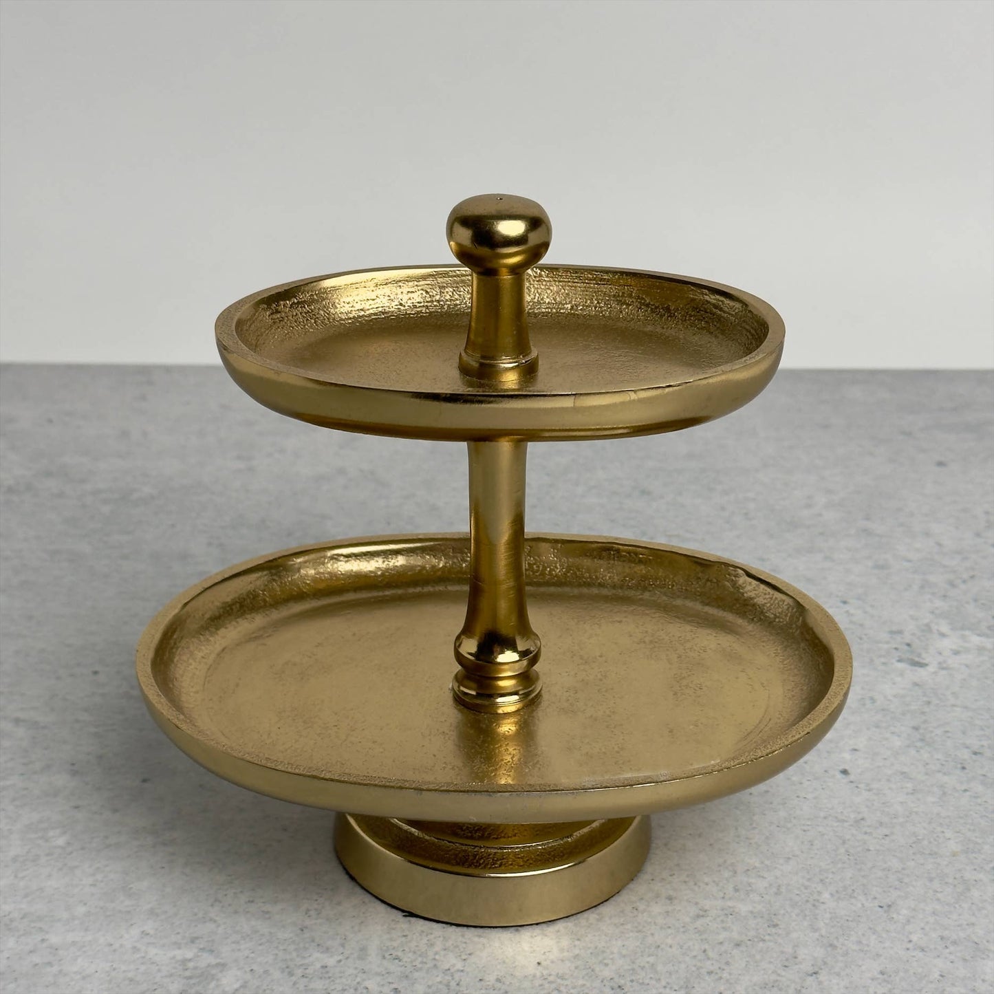 Gold 2-Tier Jewelry Stand