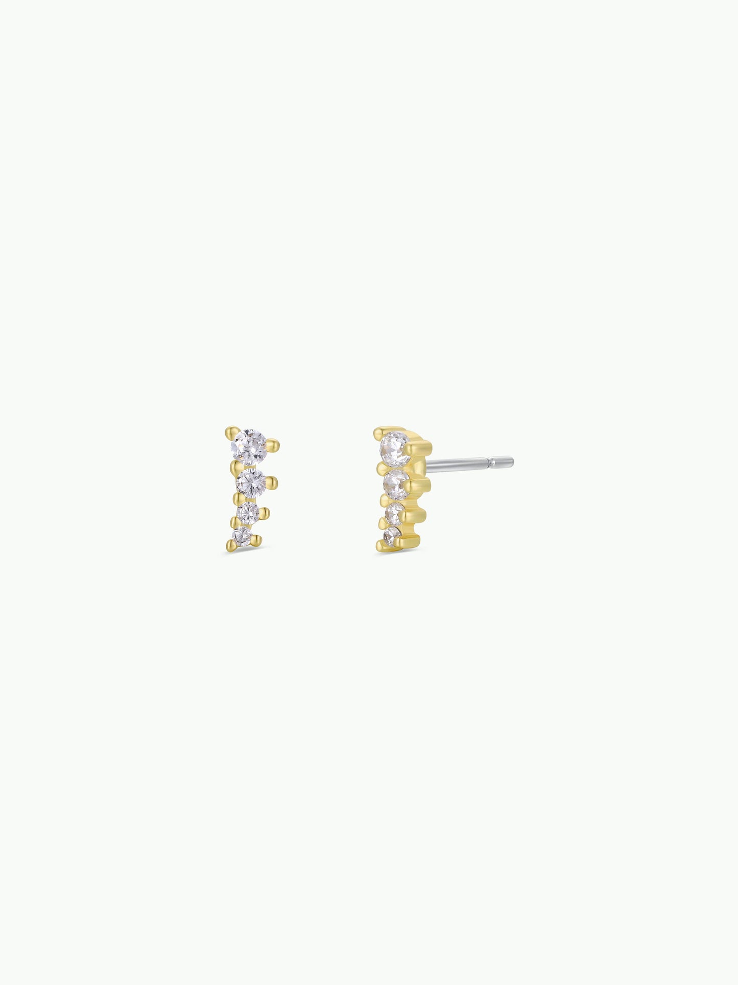 Mini Crawler Gold Earrings