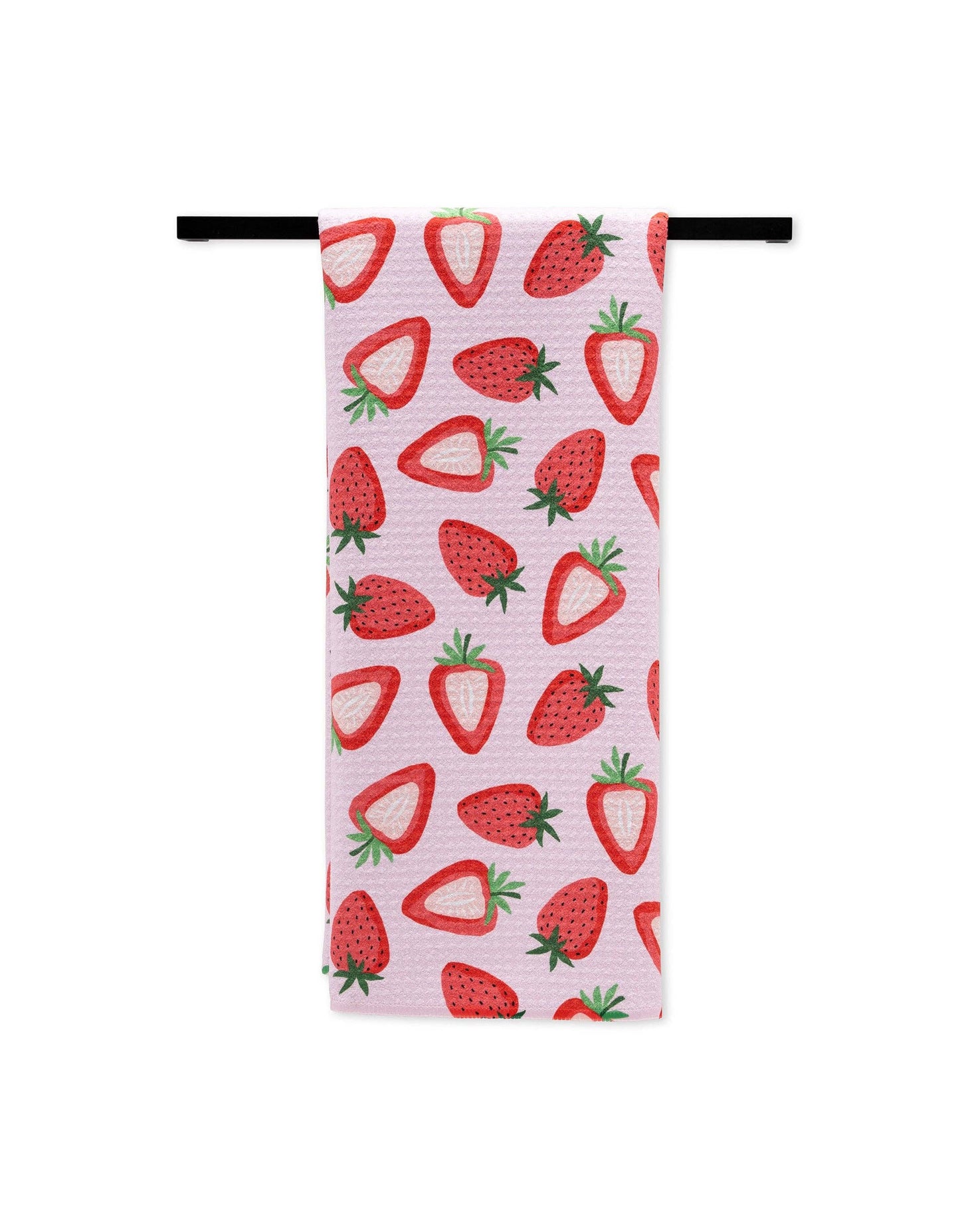 Geometry Sweet Strawberry Kitchen Tea Towel