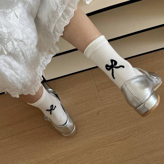 Cute Bow Pattern Socks