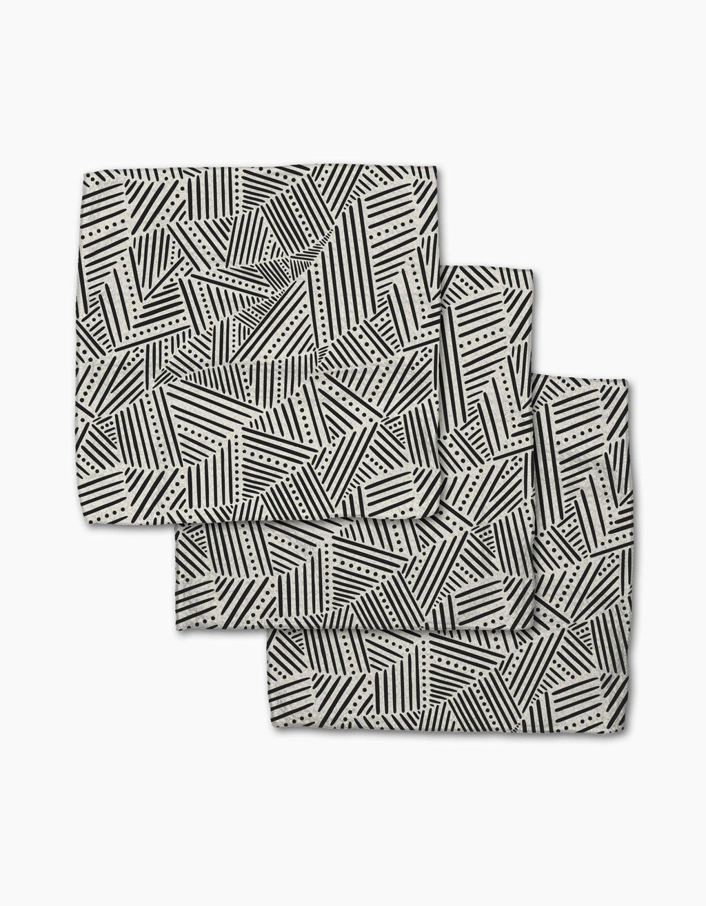 Geometry Rhythm Current Stripes Dishcloth Set