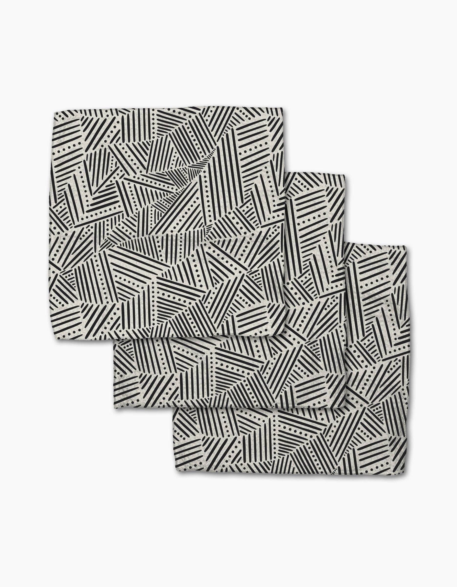 Geometry Rhythm Current Stripes Dishcloth Set