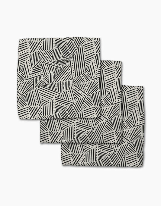 Geometry Rhythm Current Stripes Dishcloth Set