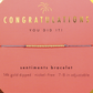 Congratulations Bracelet
