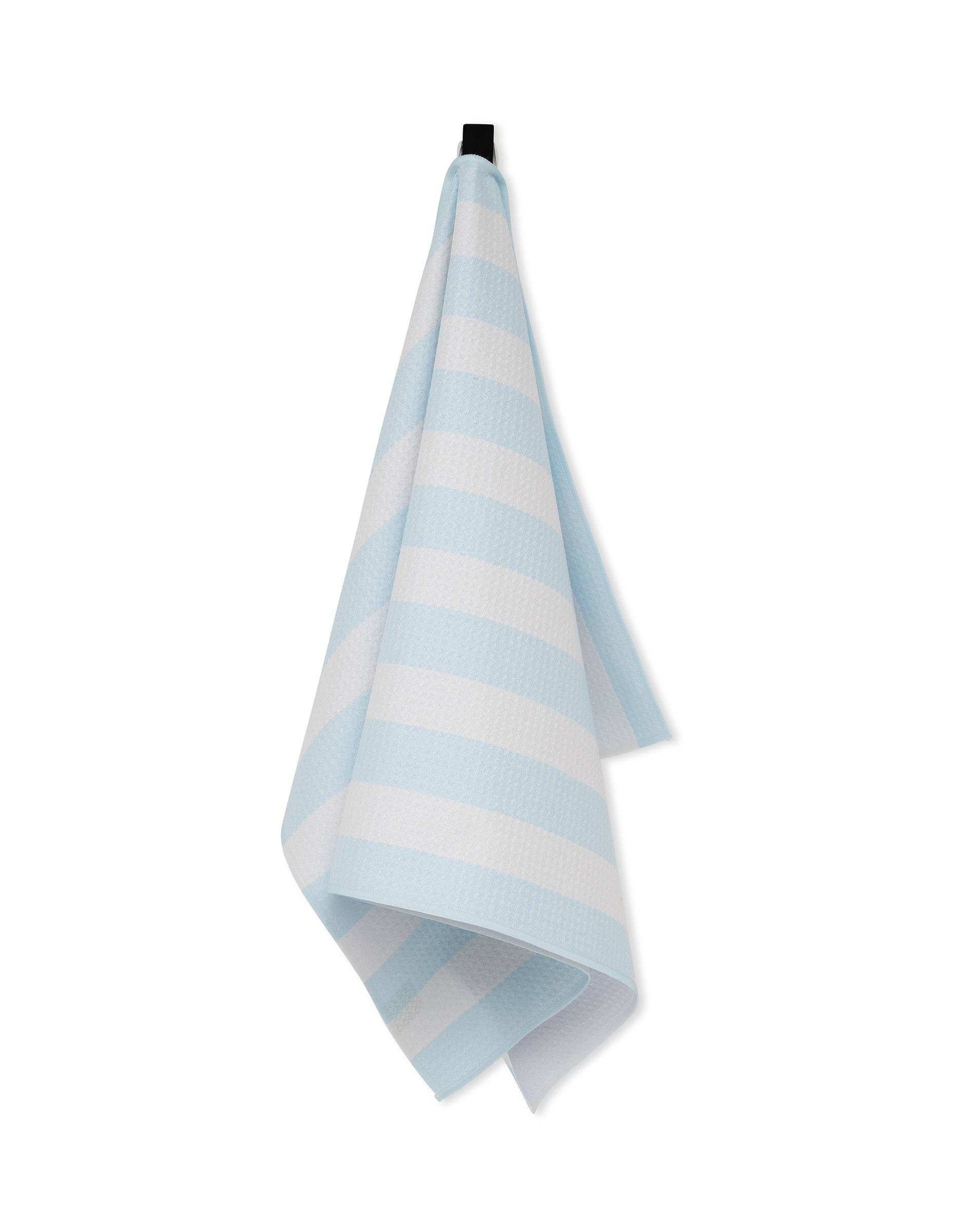 Geometry Summer Bold Blue Kitchen Tea Towel