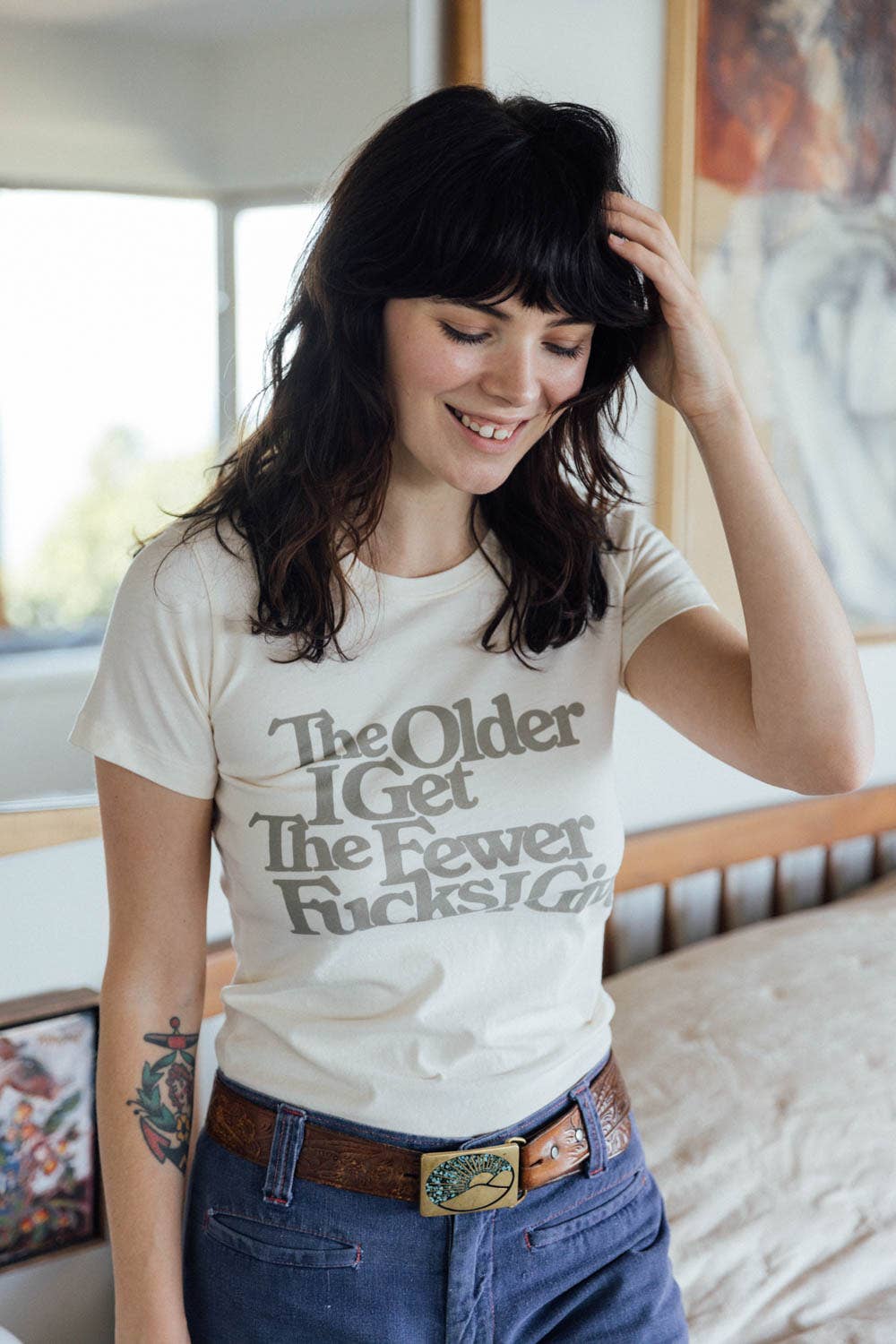 The Older I Get Fitted Crewneck