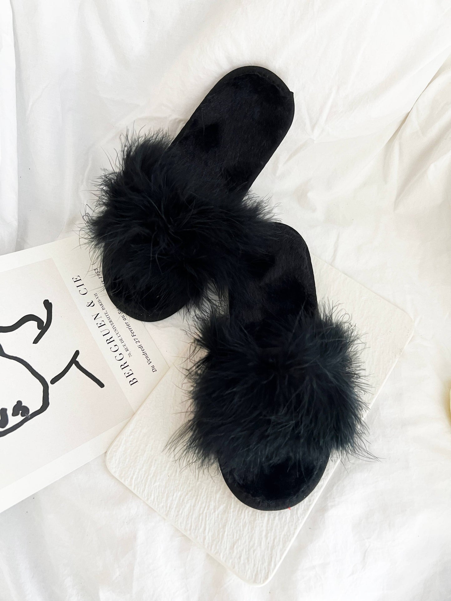 Feather Slippers
