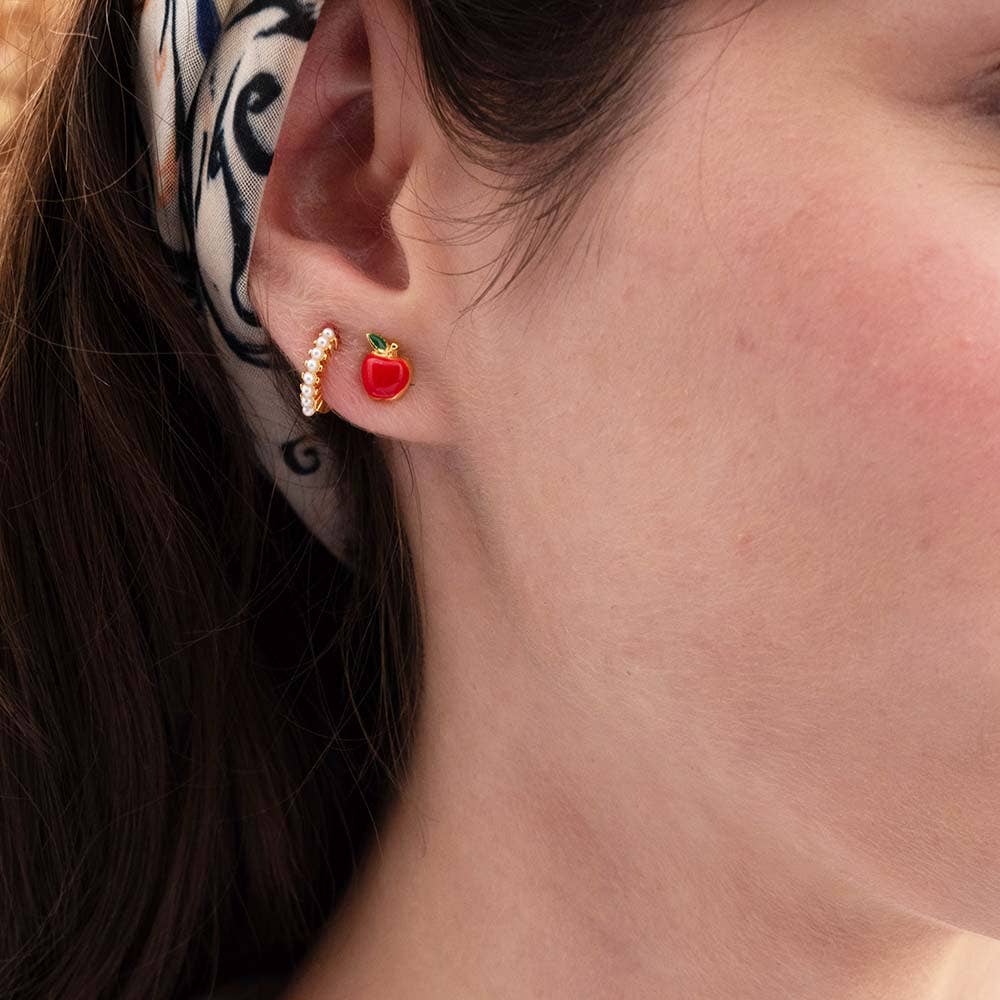 Red Apple Studs