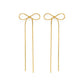 Long Bow Stud Earrings