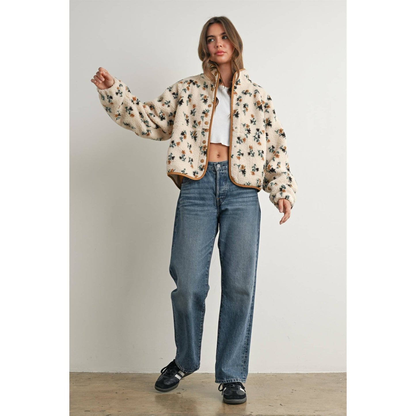 Floral Fleece Jacket