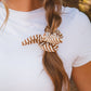 Striped Bow Scrunchie