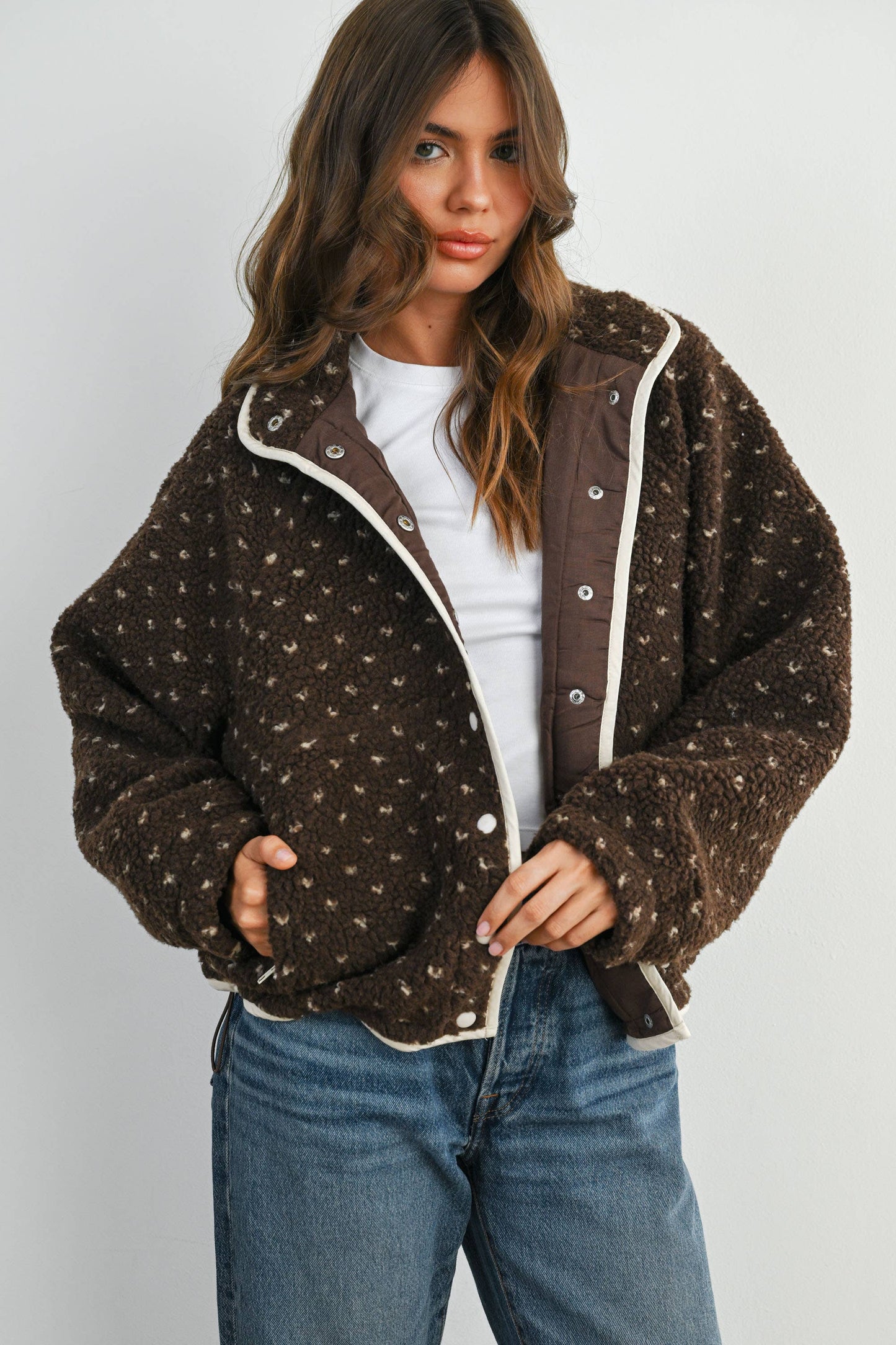 Swiss Coffee Dot Jacket