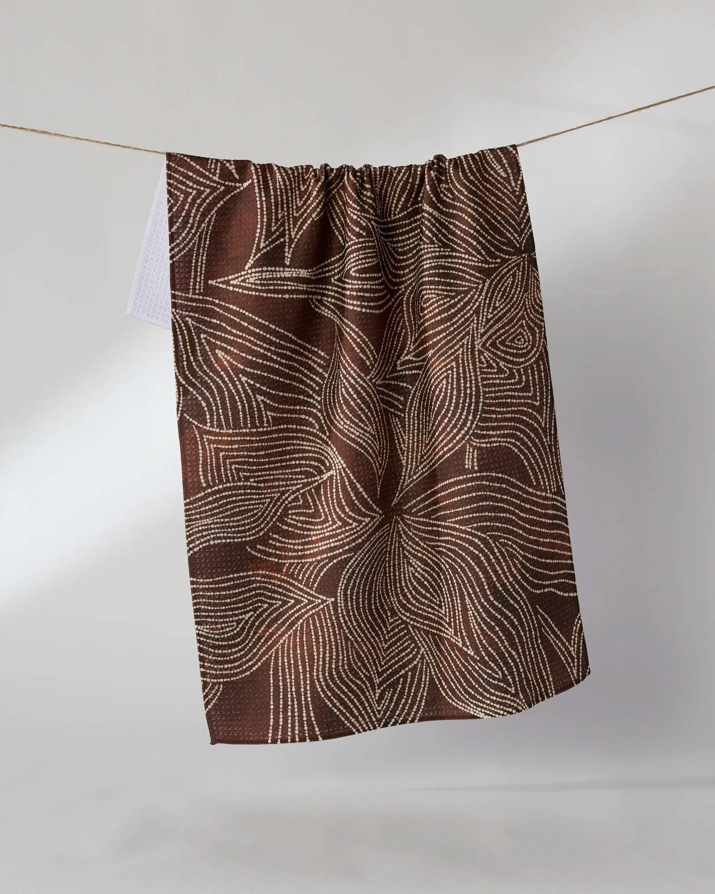 Geometry Pearl Botanical Tea Towel