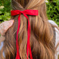 Satin Ribbon Long Bow Clip