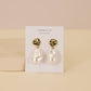 Pearl and Gold Drop Earrings