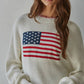 American Flag Pullover Sweater
