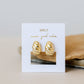 Swirl Gold Hoop Earrings