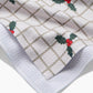 Geometry Merry And Plaid Tea Towel