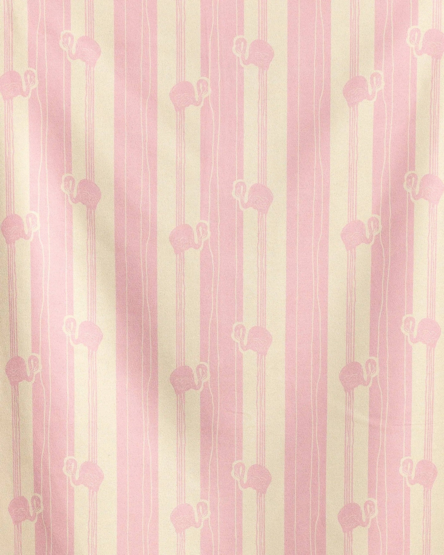 Geometry Flamingo Stripe Pink Beach Towel
