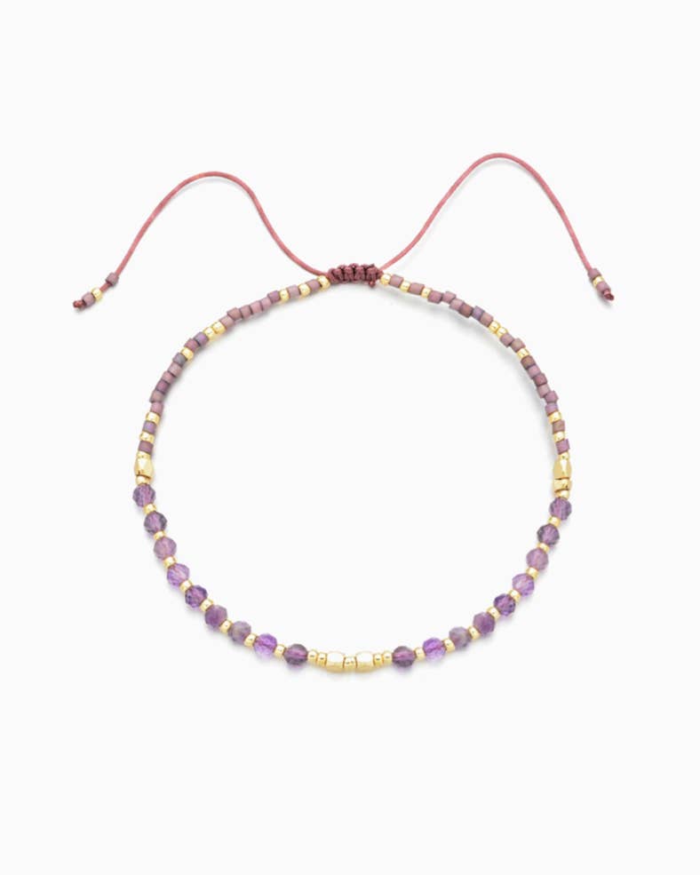 Amethyst Gemstone Bracelet
