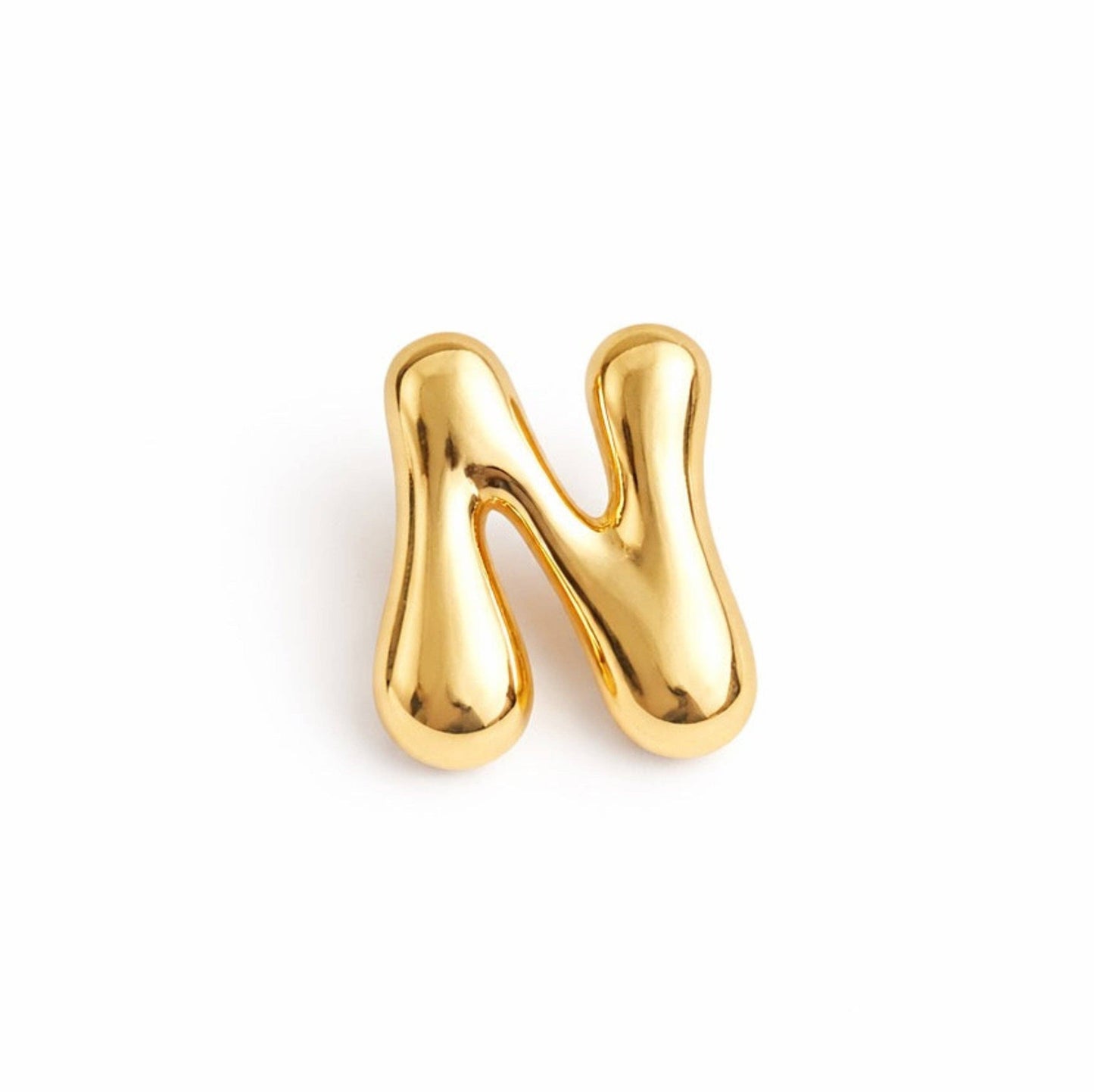 Balloon Letter Initial Brooch Pin