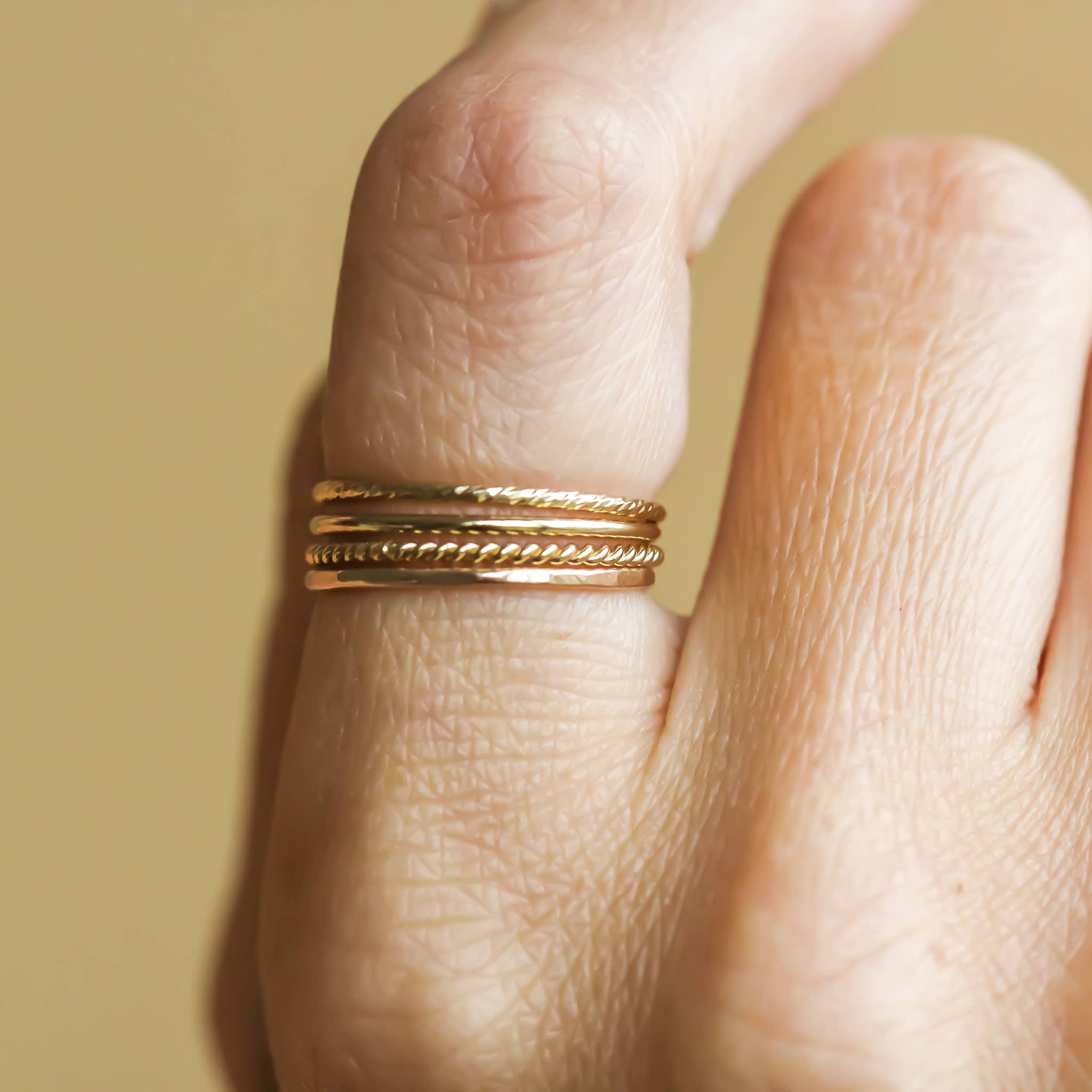 Hammered Stacking Ring