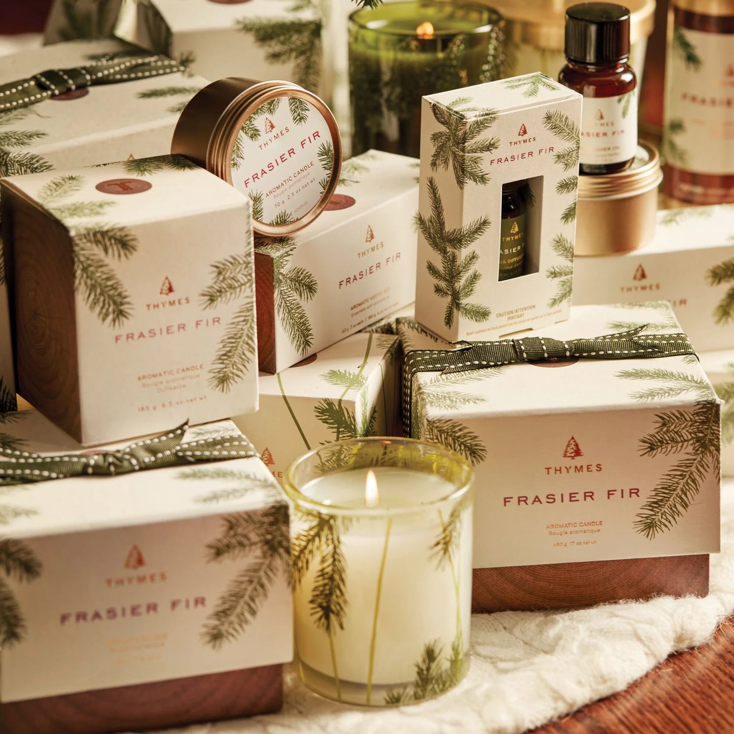 Thymes Frasier Fir Boxed Candle