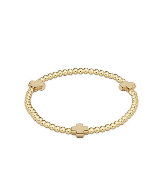 enewton Signature Gold Cross Bracelet
